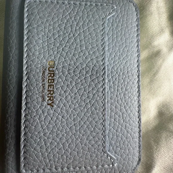 Burberry Blue Mini Zip Wallet - Picture 2 of 11